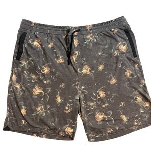 MUNICIPAL Sport Utility Gear Men's AOP Floral Athletic Shorts 3XL
